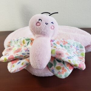 Just One You by Carter's Pink Butterfly Lovey Blanket Floral Plush